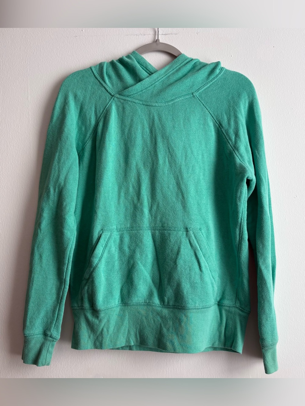 Aerie Women's Mint Green Hooded Pullover Sweatshirt Size Medium